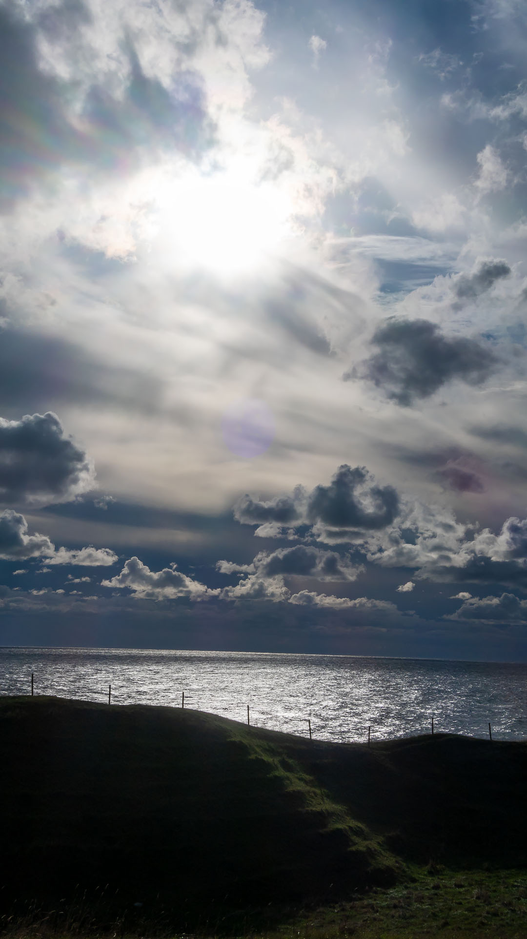 Åsen, havet och himlen.
